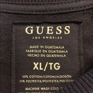 guess repeat logo crewneck
